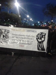 FES Acatlán. La protesta por Ayotzinapa.