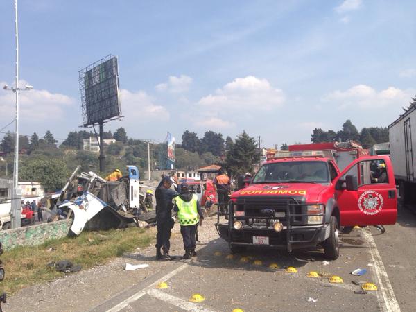 Accidente carretero. Foto: Twitter.