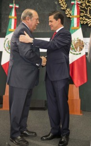 Enrique Peña y David López. Del Ejecutivo al Legislativo. Foto Presidencia.