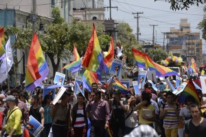 Marcha lésbico - gay. La lucha de sus derechos. Foto Archivo Agencia MVT.