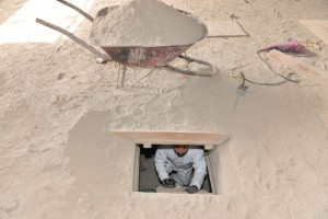 Túnel del penal del Altiplano. Evasión de El Chapo. Foto Agencia MVT.