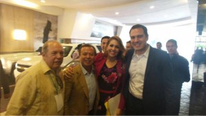 David López y César Camacho. El Grupo Atlacomulco a San Lázaro. Foto Twitter.