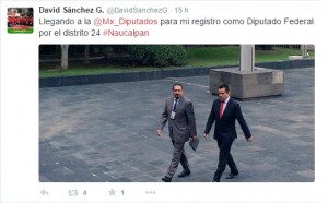Sánchez Guevara. El anuncio en twitter. Foto Especial.