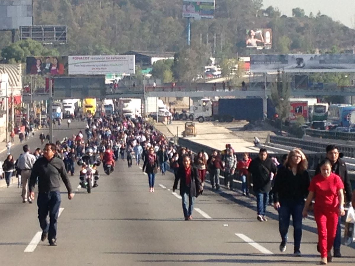 Sitiado el sur del estado por bloqueos; Valle de México un viacrucis; acceso al DF cerrados