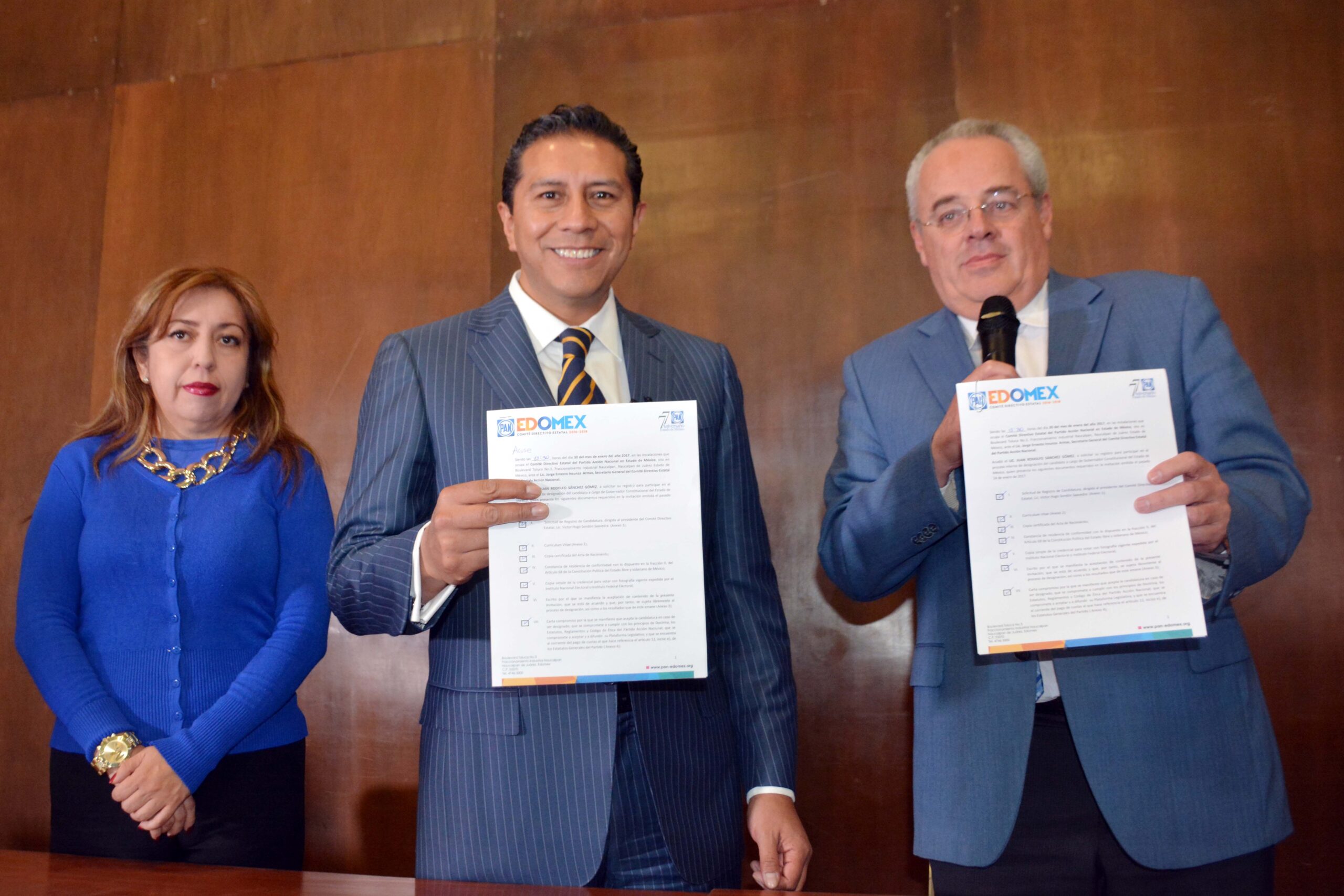 Juan Rodolfo Sánchez Gómez oficializa sus aspiraciones en el PAN-Edomex