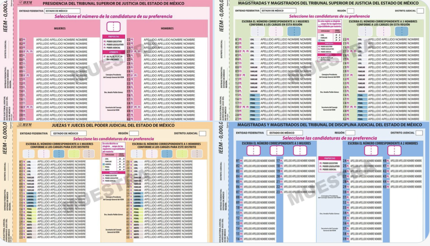 Inicia la producción de las boletas para la elección judicial en Edomex