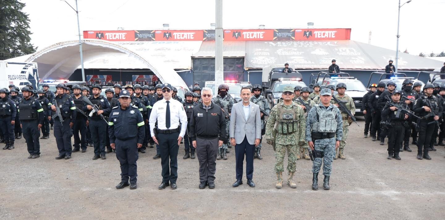 Despliegan 400 policías para seguridad de la Feria San Isidro Metepec 2025