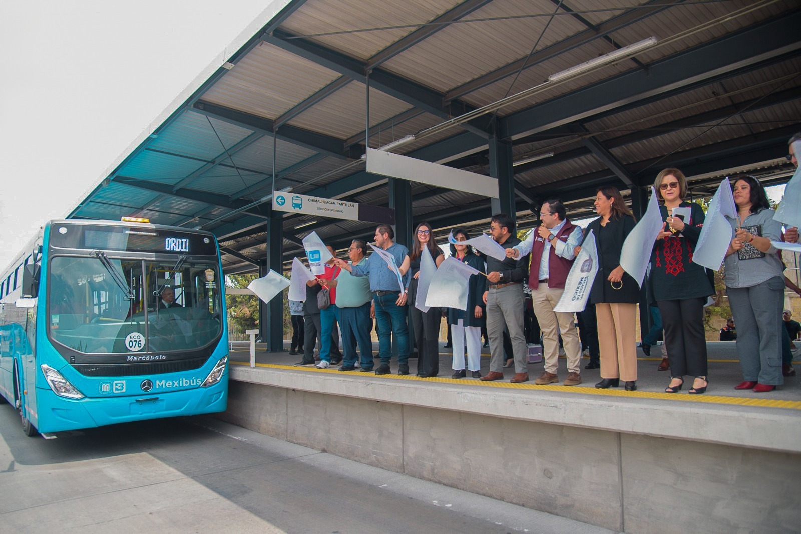 Renueva GEM siete unidades de la línea III del Mexibús en zona oriente del Edomex