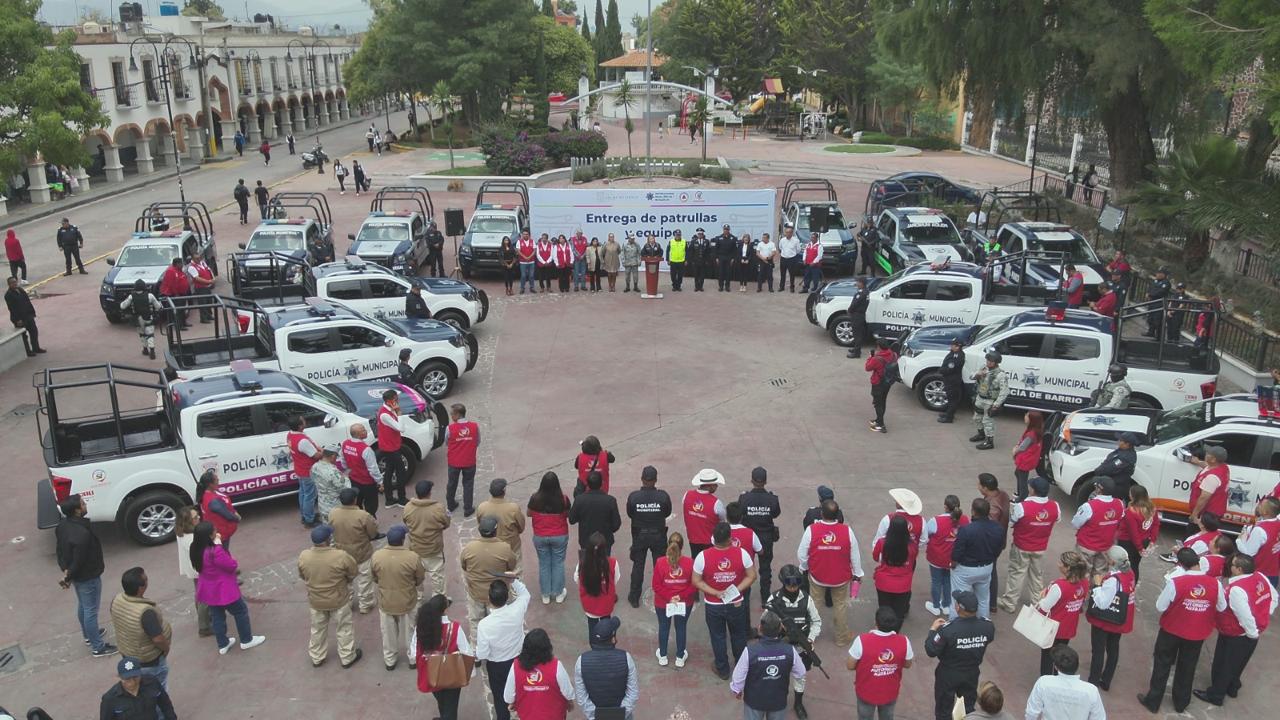 San Mateo Atenco fortalece seguridad con nuevas patrullas y equipamiento a Policía Municipal