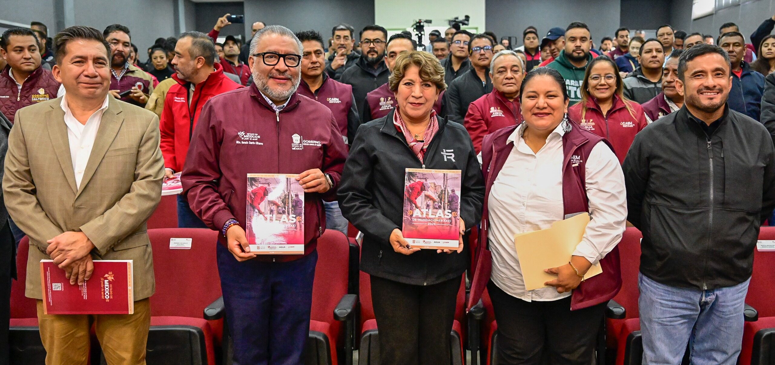 Presenta Delfina Gómez Atlas de Riesgo 2025; identifica 34 municipios vulnerables