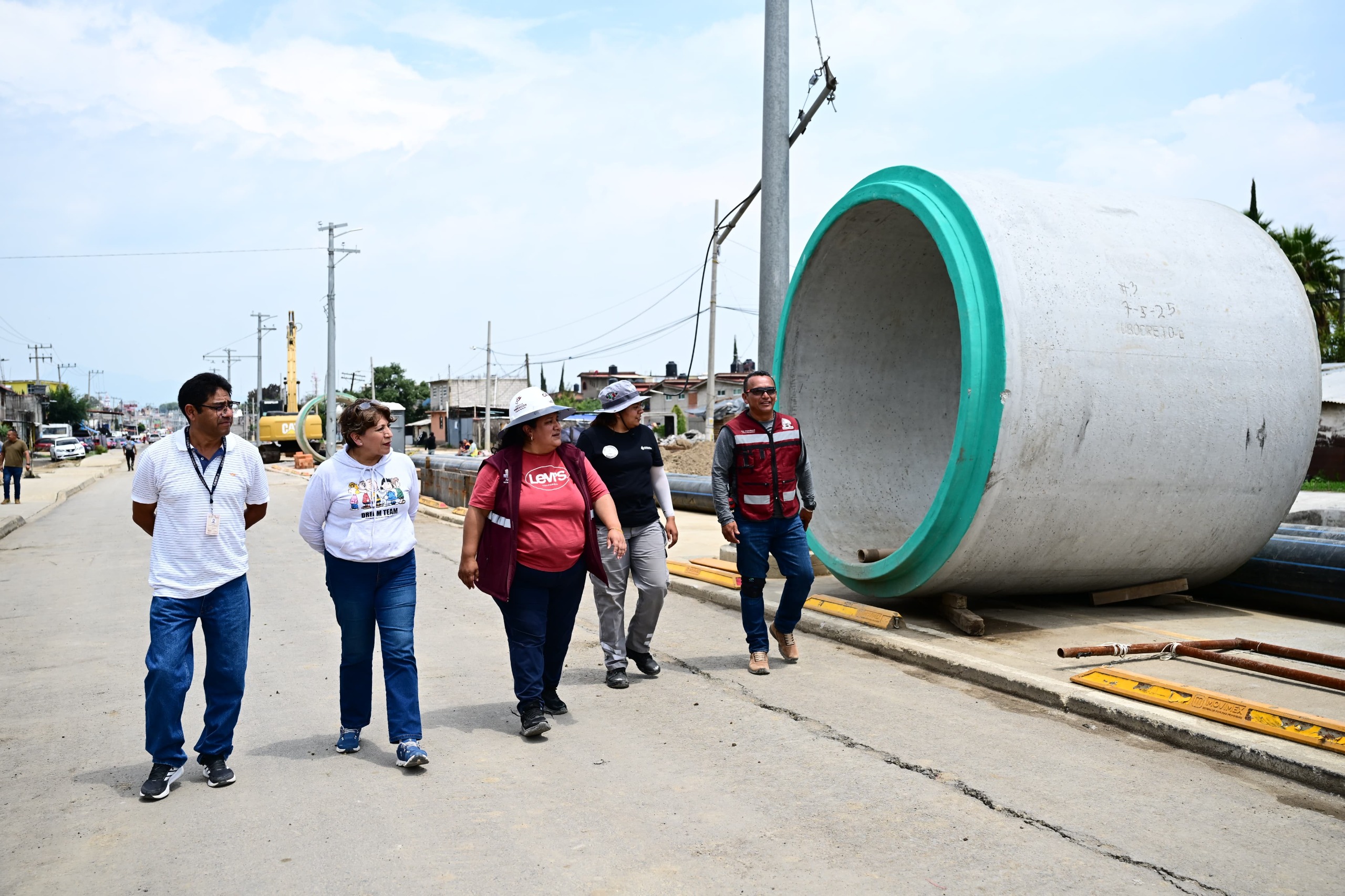 Supervisa Delfina Gómez operación del Colector Chalco