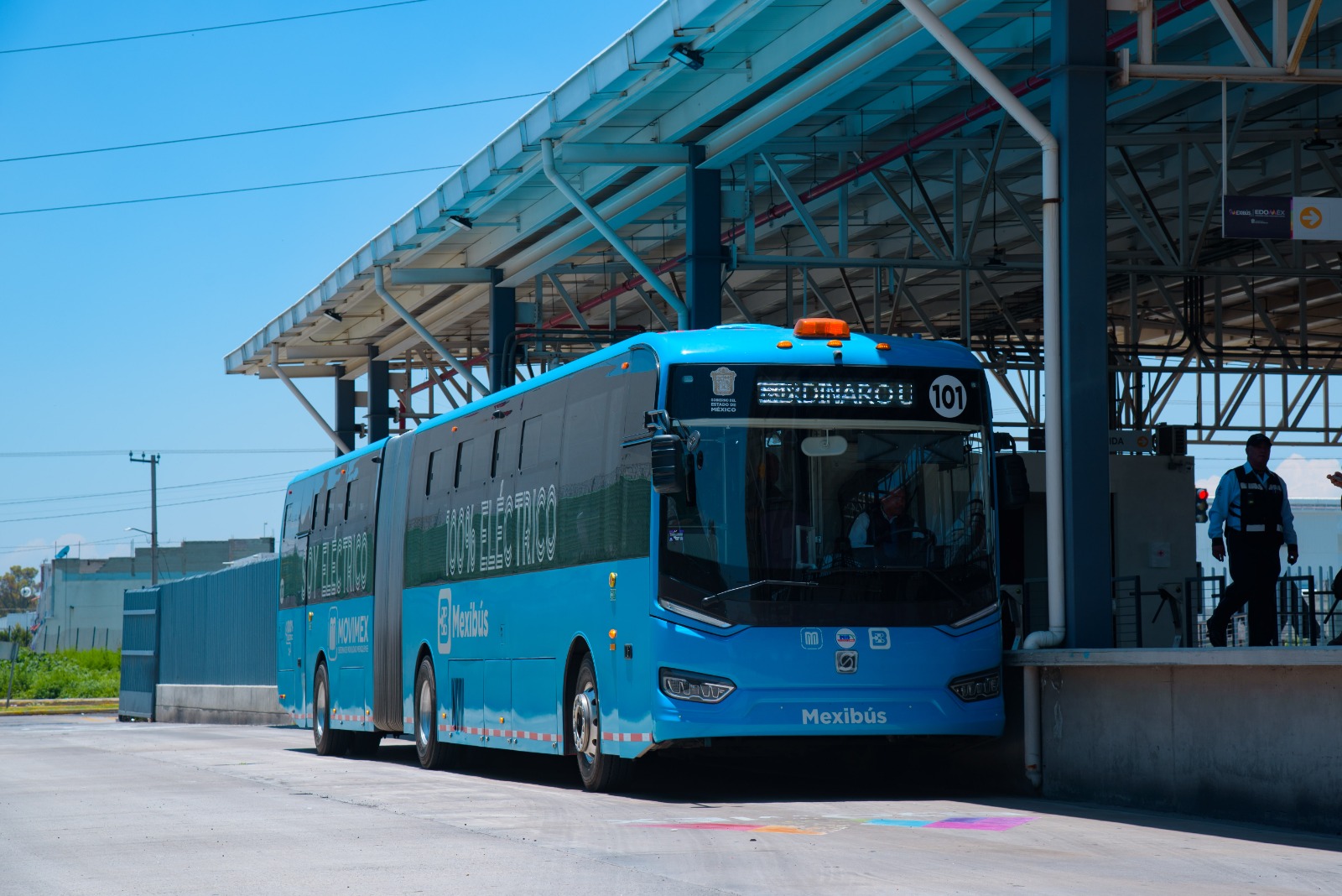 Ponen en operación autobuses eléctricos en la Línea IV del Mexibús; conectan Tecámac con Metro La Raza