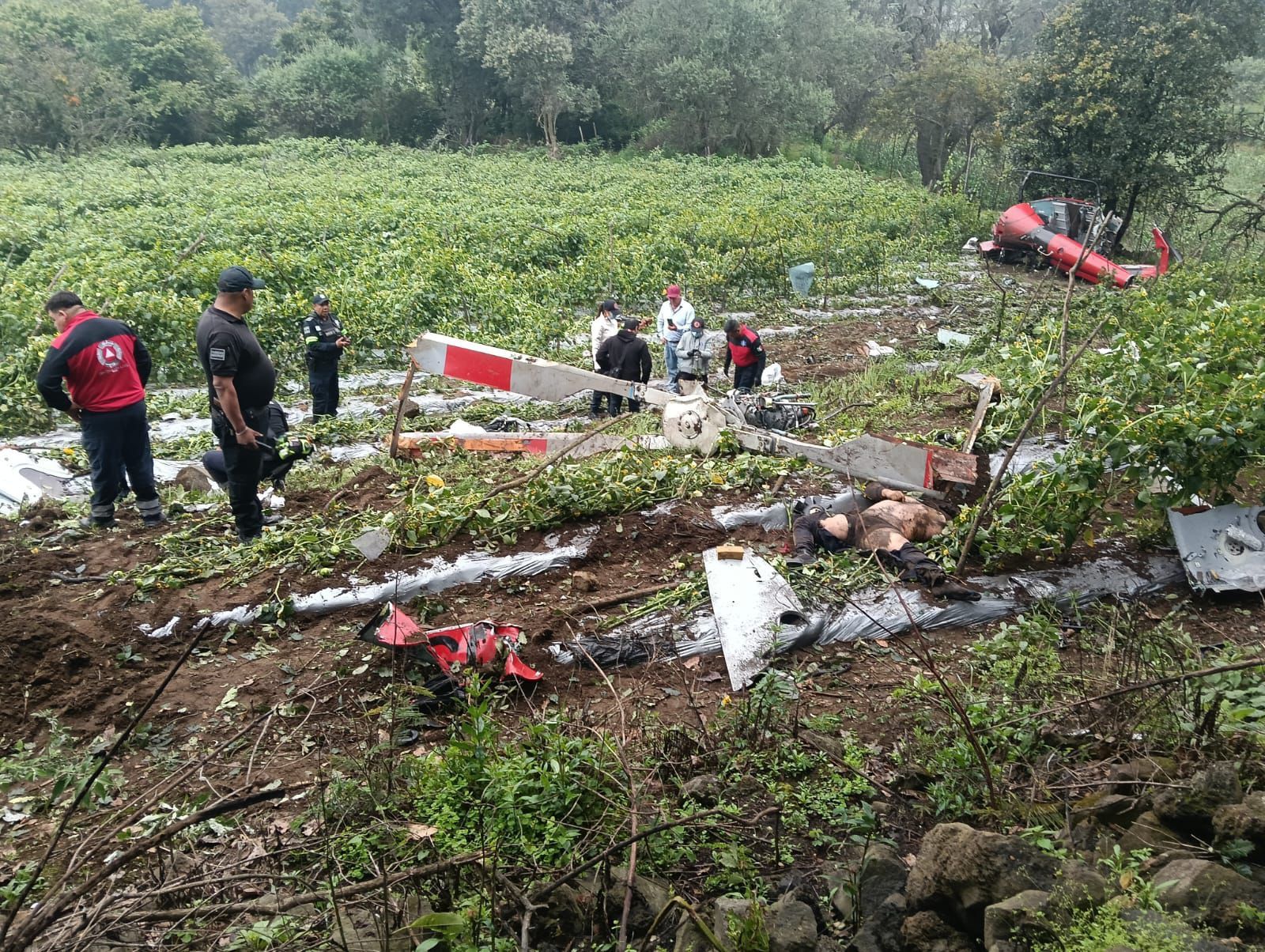 Se desploma helicóptero en Edomex; hay dos fallecidos