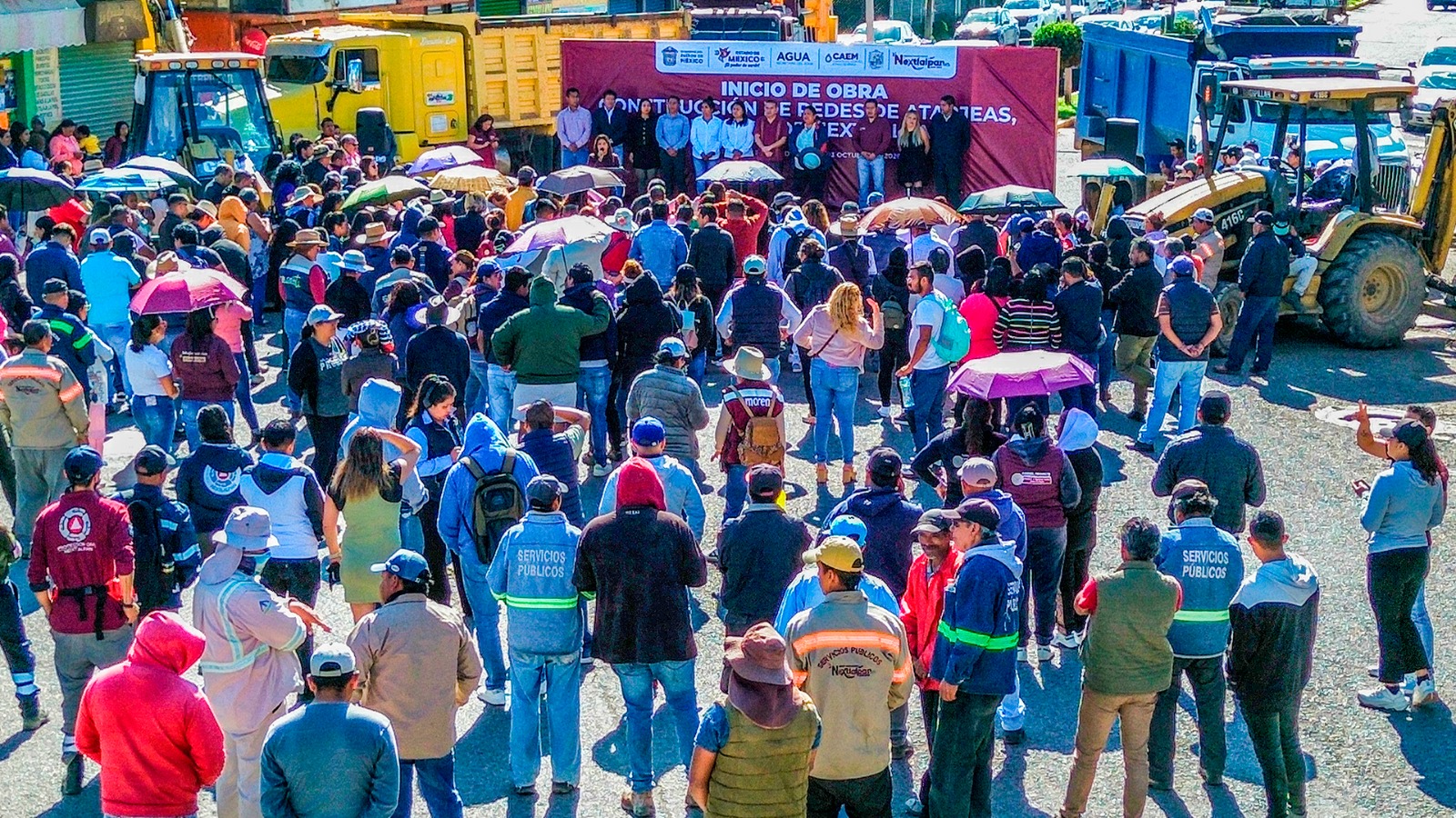 Arranca Edomex obras de drenaje en Nextlalpan, tras 50 años de espera