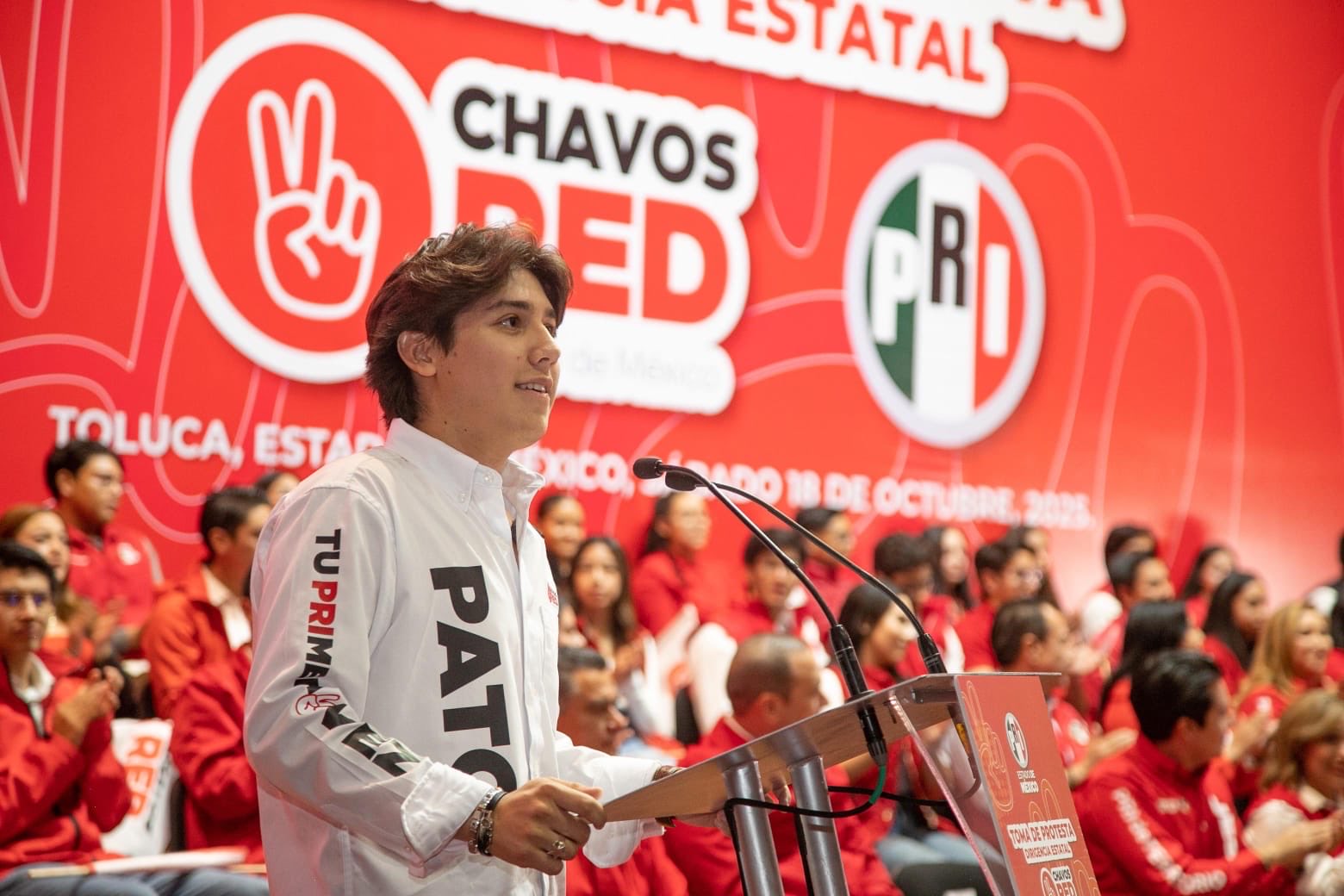 Ratifican a Patricio Bucardo Muñiz, hijo de Ana Muñiz, como dirigente de Chavos Red en PRI Edomex