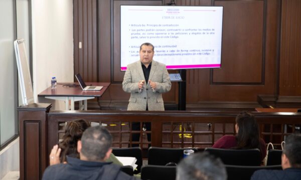 Continúa capacitación a personas juzgadoras electas por voto popular en Edomex